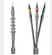 15kv Cable accessory termination kit Cold shrink Three Core Silicone Rubber indoor outdoor cold shrinkable cable accessories